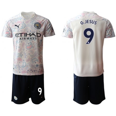 Billiga Fotbollströjor Manchester City Gabriel Jesus 9 Barn Tredje tröja 2020/21 Kortärmad